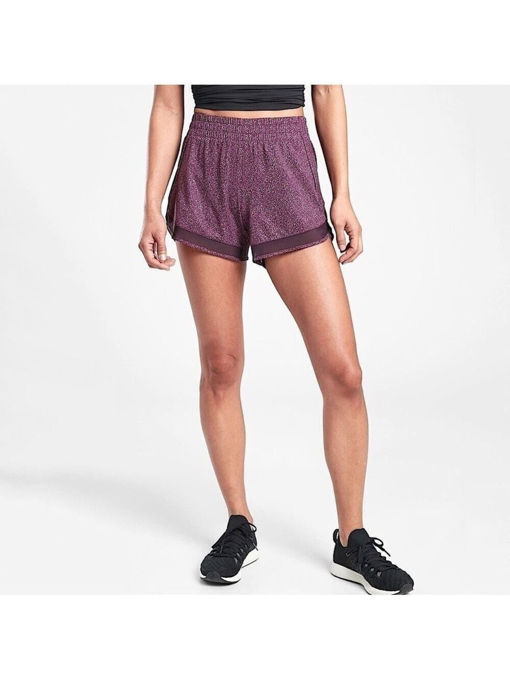 Athleta Mesh Racer Run Shorts - Picture 3 of 11